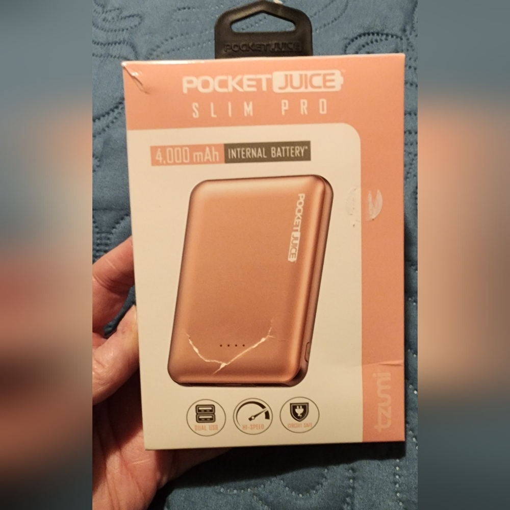 Pocket Juice Slim Pro Power Bank - Rose Gold